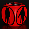 DeathpoolD6V2_4.png DeathPool D6 Dice Modelo para impressão