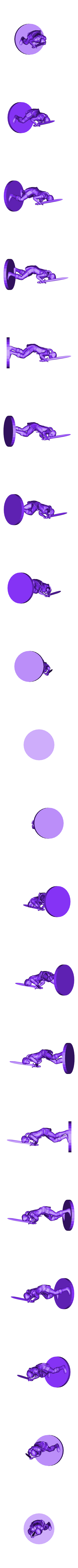 FemaleKnight_SwordReady_CircleBase.stl Cavaleiro feminino (várias poses)