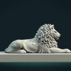 ODL-01.png 3D file Lion Sculpture・Design to download and 3D print