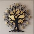 TreeClock2.jpg Tree Silhouette Clock Design