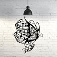 butterfly music.JPG Butterfly music wall sculpture 2D