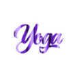 Text Flip - Yoga B.stl STL file Text Flip - Yoga 🧘 (8 STLs)・Template to download and 3D print