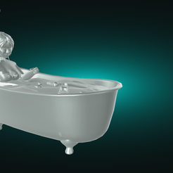 Без-названия-17-render-1.png Archivo STL hermosa chica en el baño・Plan de impresora 3D para descargar