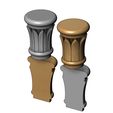 Capital2-02.JPG Simple Rose Leaves Column Capital 3D print model