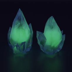 2crystals.jpg Download free STL file Crystals • 3D printing model, OuroborosMiniatures
