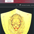 4.png LION SHIELD, REALISTIC, FANTASY, MOVIE, PROP, REAL