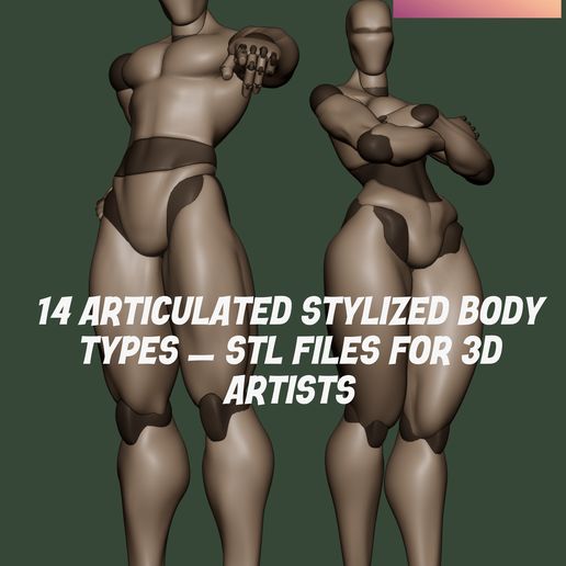 IMG_5543.jpeg 14 стилизованных шарнирных фигурок