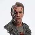 96e3e8ee-88b1-4e47-ad92-11041eb59c02.jpg Battle Damaged T800 Bust STL Terminator Cyborg 3D Printable Statue