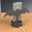 Batman Cell Phone (7).jpg Themed iPhone Stand - Tesla, FORTNITE, Batman or Hockey
