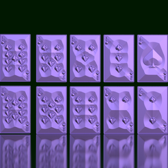 Cartas-Picas.png Spades cards in Crystal Effect - Collection 1 to 10