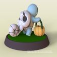 Squirtle pokemon halloween - cults2.jpg Free 3D file Squirtle With Pumpkin Pokemon Halloween・3D printing model to download