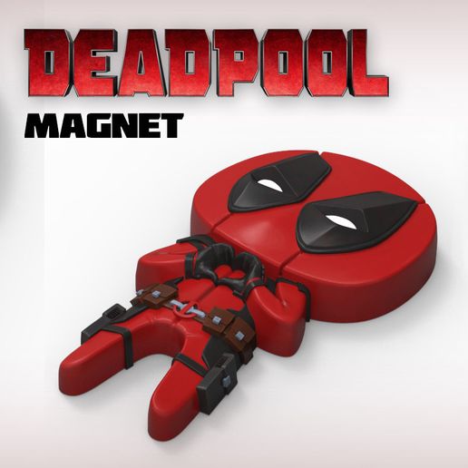 Deadpool "Feel The Love" Magnet 3D model