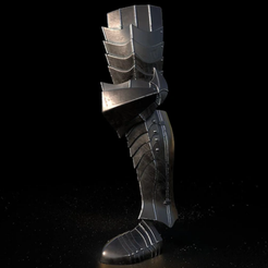 WitchKingShin1.png Witch King Leg Armor lord of the rings 3D DIGITAL DOWNLOAD FILE