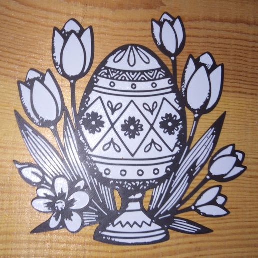 🐣 [Easter egg decor, tulip] | Minimalist Easter Decor ED-007