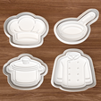 chef1.png Chef Kitchen Cookie Cutter Set