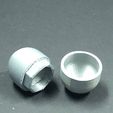 Top_and_bottom_dome_caps.jpeg Marble Run Compatible Tube Caps