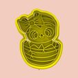untitled.20.jpg Fichier STL DÉCOUPAGE ET TAMPONNAGE DE POULETS DE PÂQUES・Modèle pour impression 3D à télécharger
