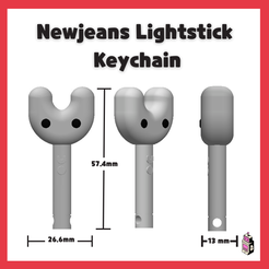 CarroNew-Jeans-1.png Newjeans Lightstick  Keychain