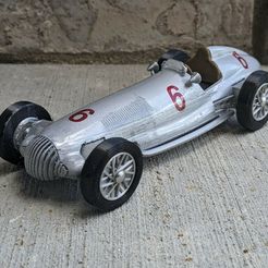 6ce13bee-e117-4b42-84e7-3bbf30d29c5c.jpg Free 3D file 1938 Mercedes-Benz W154 (Pinewood Derby Car Shell)・3D print model to download
