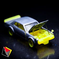 _0202_Hakosuka_Nissan_0202_1.jpg Fichier STL Châssis et tous les accessoires Nissan Hakosuka 1/64 Scale Custom Diecast Hot Wheels・Design à télécharger et à imprimer en 3D