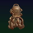 30.png Diving helmet with octopus