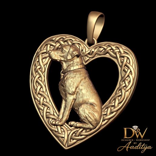 4.jpg Labrador Dog Memorial Pendant