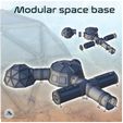0.jpg Modular space base with corridor and dome (2) - Future Sci-Fi SF Infinity Terrain Tabletop Scifi