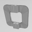 wf1.jpg Square hammered texture door gate push pull plate handle 3D print model