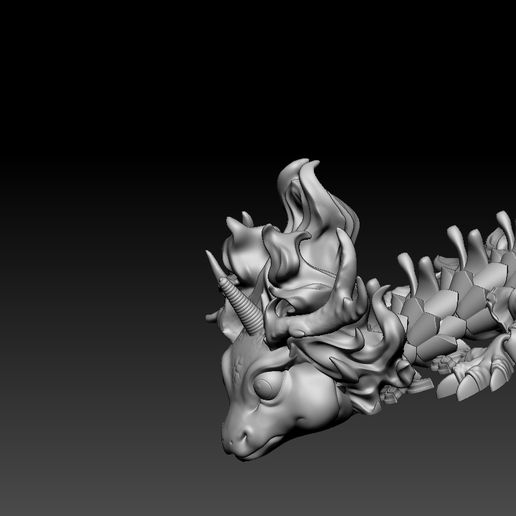 🔥 Red Fire Dragon Articulated・ STL File for 3D printing・Cults