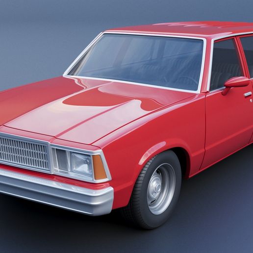 🚙 Chevrolet Malibu Wagon 1980・ 3D File for ・Cults