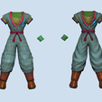 wireframes.png Dragon Ball Goku - Outfit - Character Modeling