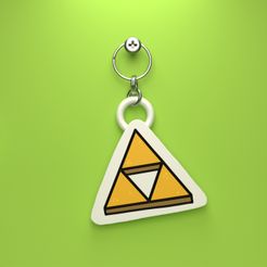 ZBrush-0-Document.jpg TRIFORCE - (ZELDA) KEYCHAIN (EASY PRINT NO SUPPORTS)