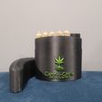 20221005_174600.jpg Cannabis Cone/Joint Flask with Lighter slot