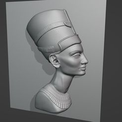 render2.jpg Archivo STL Nafertiti・Modelo para descargar y imprimir en 3D, XellosShinomei