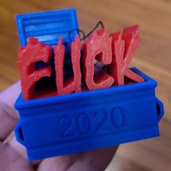 dumpster.jpg Бесплатный STL файл 2020 Dumpster Fire Ornament・3D-печатный объект для загрузки
