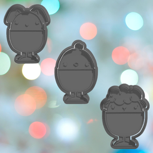 Easter Eggs in a Cup Cookie Cutter Set