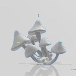 2023-03-22-09_04_37-champi2-‎-3D-Builder.jpg stl file 3d printing mushroom cluster