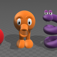 Qbert.png Free STL file Q-bert・Model to download and 3D print