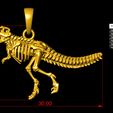 AA2.jpg Dinosaur TRex Skeleton Pendant