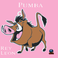 PUMBA-TINKER-b.png Fichier STL Porte-clés Pumba du Roi Lion・Plan pour impression 3D à télécharger