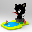 untitled.91.png CHOCOCAT PESCANDO Amigo Hello Kitty 3D print model