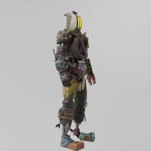 Renders0006.png Trash Robot Lowpoly Rigged