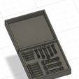 Malette-a-outil-clé.png 1/18 Mechanical tool case set 1 diecast / Ensemble de malette outil mécanique 1