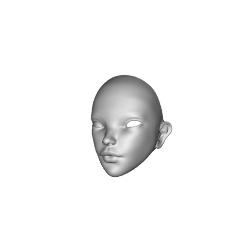 🎨 BJD Head, bjd doll, 3d bjd, bjd 3d model, head bjd doll・ 3D File for ...