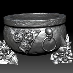 1.jpg STL file Plague deamon cauldron・3D printable model to download