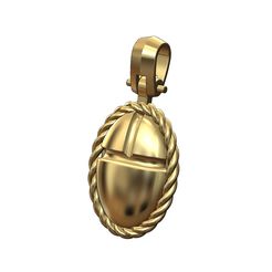 Braided-Scarab-pendant-01.jpg STL file Braided scarab beelte pendant with bail 3D print model・3D print object to download