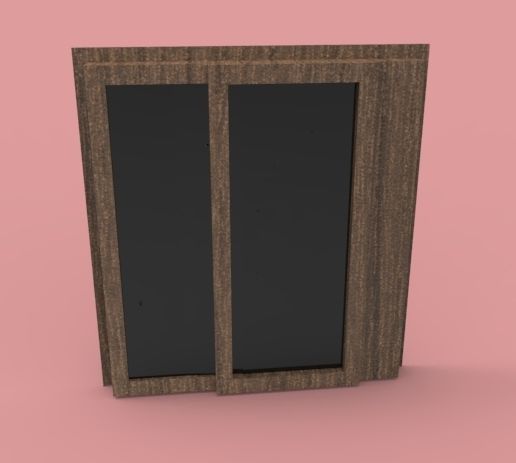 🪟 Modern Sliding Window Frame・ STL File for 3D printing・Cults