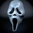 Untitled_Viewport_007.png Ghost face Scream mascara Ghost Face Mascara Scream Usable Mask Halloween real size