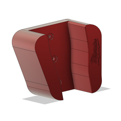 Milwaukee-grinder-wall-mount-fusion.png STL file Milwaukee braking grinder wall mount・3D print design to download