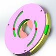 Rotating Iris mechanism-2 blades-6.jpg Archivo STL Diafragma de iris rotativo - 2 hojas・Modelo de impresión 3D para descargar